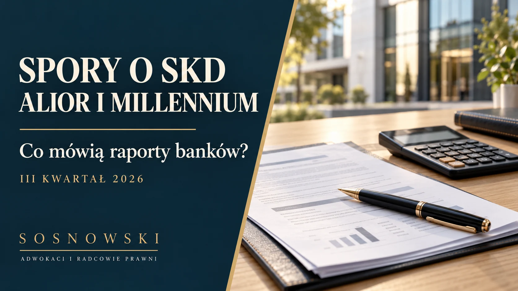 Alior i Millennium — spory SKD i raporty banków za III kwartał 2026